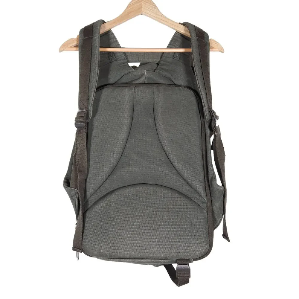 Cote & Ciel ISAR Ecoyarn Rucksack Icelandic Ash Army Green Duffle Backpack Bag